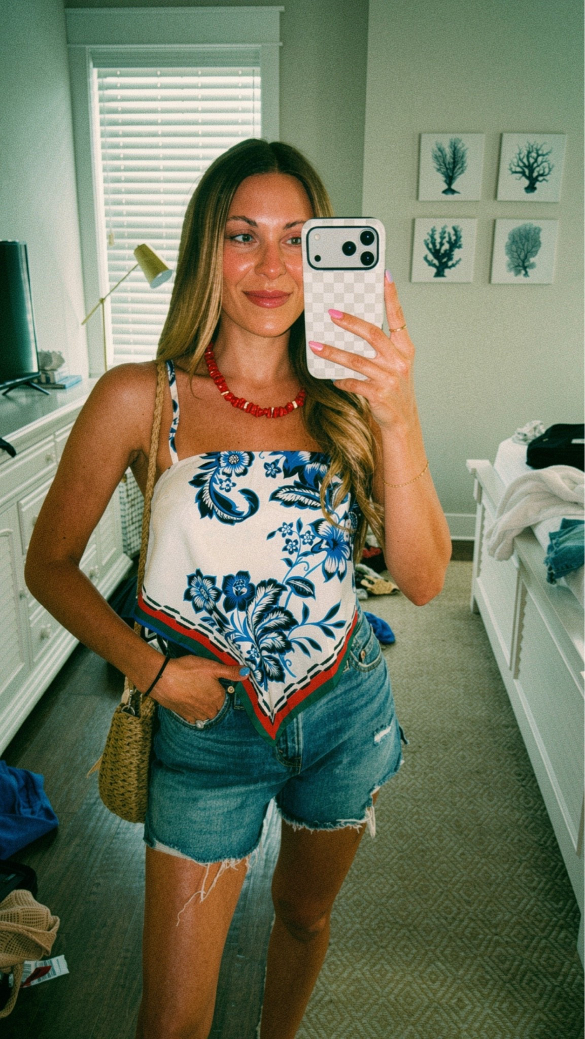 The cutest bandana tank @Lulus ❤️🩵

#LTKootd #LTKgrwm #LTKTravel