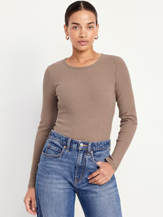 Plush-Knit Long-Sleeve T-Shirt | Old Navy (US)