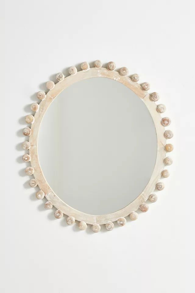 Mango Wood Framed Wall Mirror | Urban Outfitters (US and RoW)
