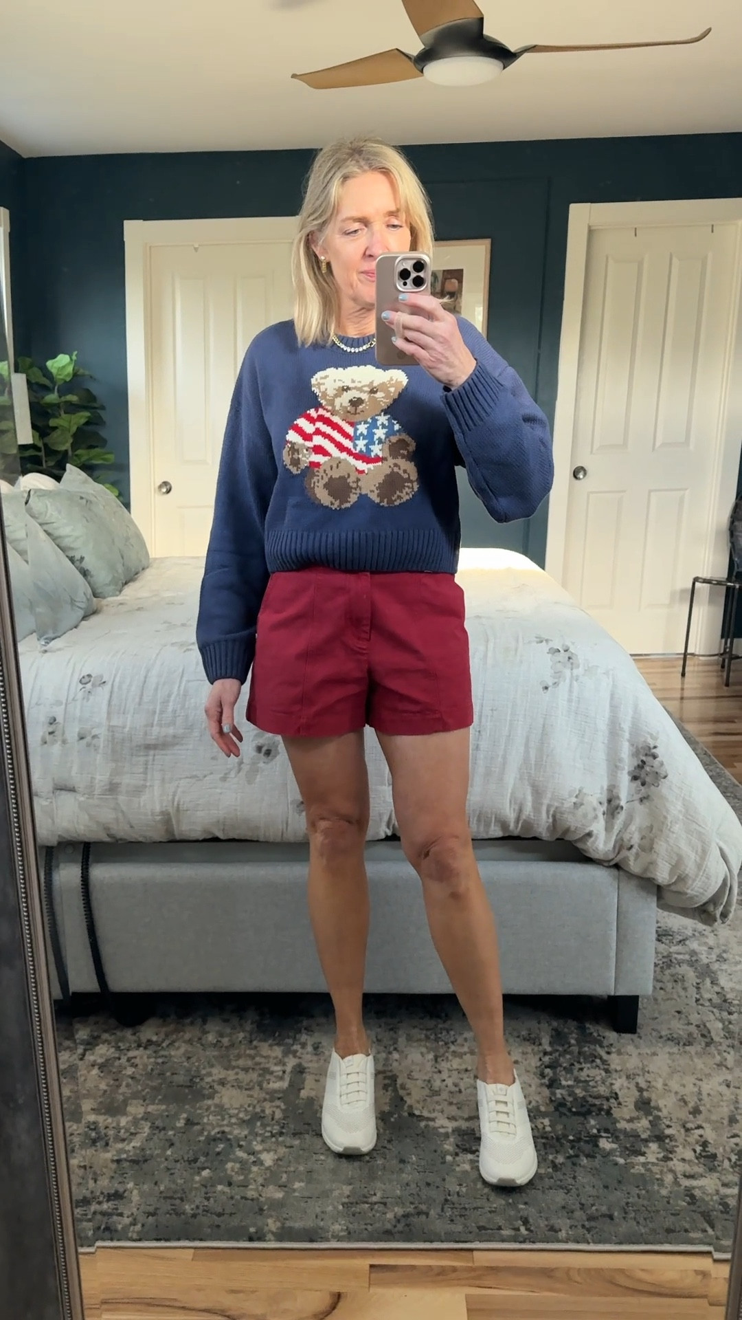 Ralph Lauren Polo look alike sweater from Target! Size up if you want an oversized fit. Wearing a small in the sweater and 2 in the Universal Thread shorts.

#target #targetsweater #teddybear #poloralphlauren #ralphlauren #targetstyle #targetdoesitagain #styleover40 #momlooks

#LTKStyleTip #LTKSaleAlert #LTKSeasonal