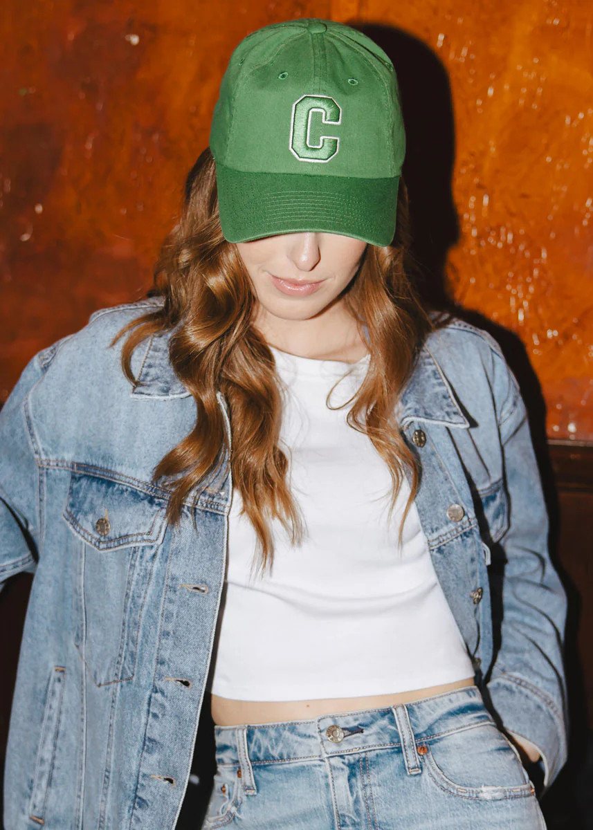 C Is For Chicago Dad Hat - Greenwich Green | Alice & Wonder