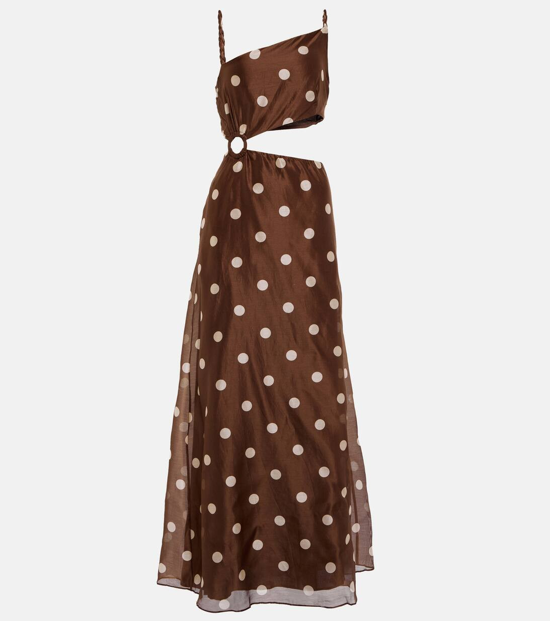 Vivi polka-dot cotton and silk maxi dress | Mytheresa (US/CA)