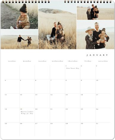 "Simple Display" - Customizable Photo Calendars in Gray by Brianne Larsen. | Minted