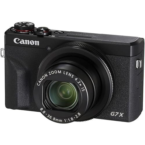 Canon PowerShot G7 X Mark III 20.1MP Digital Point and Shoot Camera, 4.2X Optical Zoom, Black | Amazon (US)