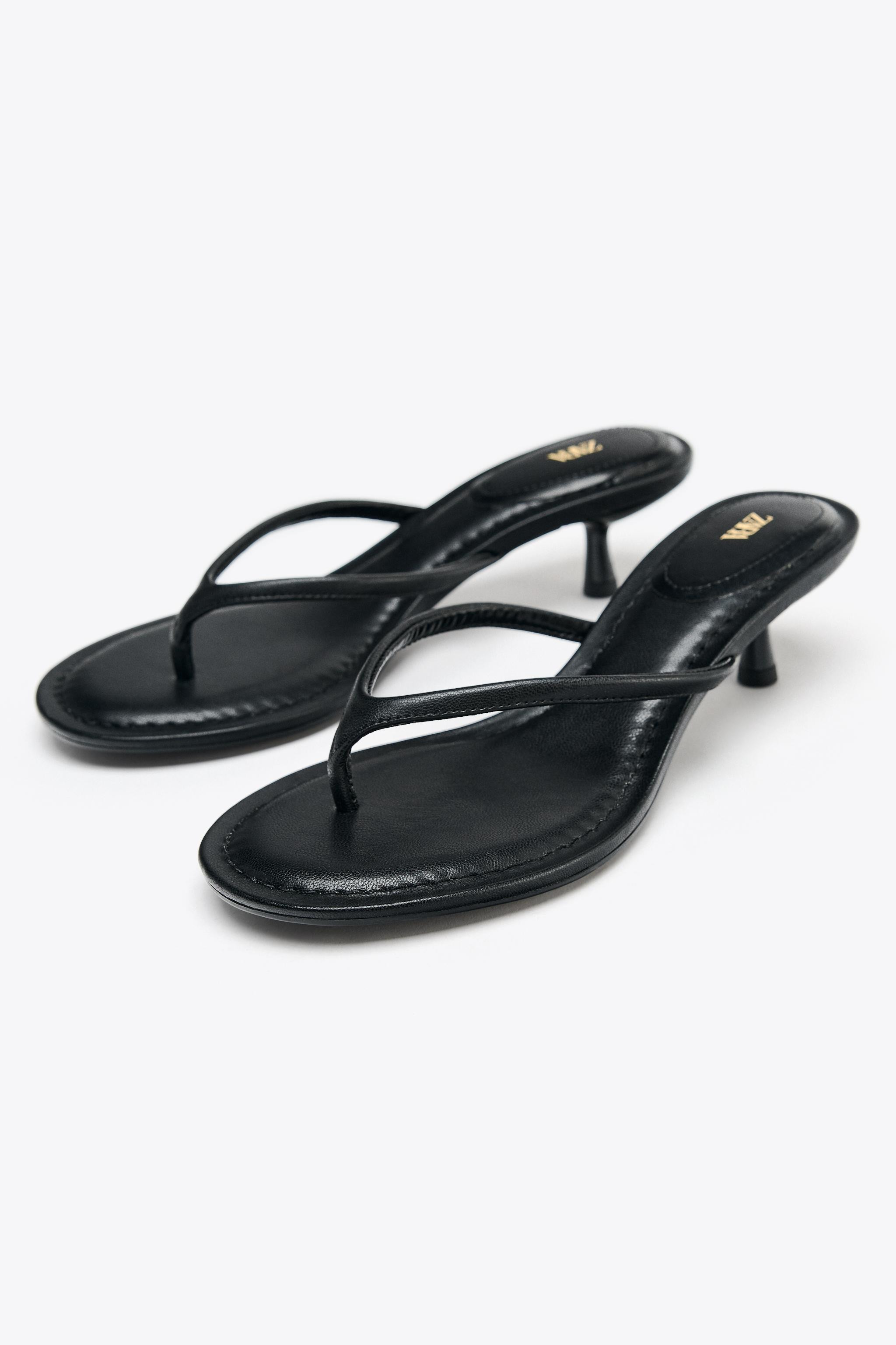KITTEN HEEL SANDALS | Zara US