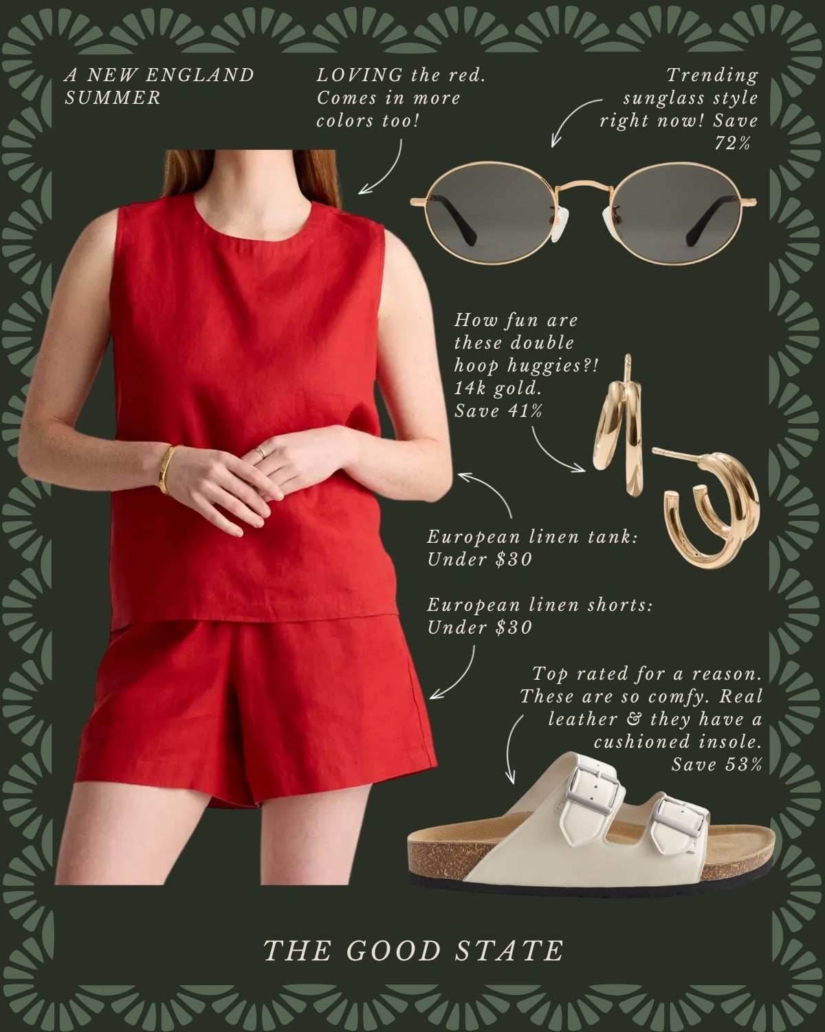 A New England Summer with @onequince 🦞

This collection is for all the girlies living their best life as the summertime sunshine warms their face and the sea breeze blows through their hair. This is for the ones dreaming of evening strolls on Nantucket’s cobblestone roads and endless hydrangeas all around. For the ladies who love all things gingham, a lightweight sweater and all the classic stripes. For the ones who enjoy sailing in Newport, a picnic on the Cape Cod seashore and happy hour in Martha’s Vineyard. This collection is for you🦞 ⚓️ 🧺

#QuincePartner
Classic style, capsule wardrobe, everyday staples, summer outfit, farmers market outfit, summer style, new england style, coastal style, linen, classic, timeless, the good state, lauren england, ootd, neutral outfit, summer sweater, east coast style, preppy, fisherman sweater, cashmere cardigan, brown outfit, monochrome, linen shirt, womens fashion summer outfit, spring, outfit idea, style tip, wedding guest



#LTKSummerEdit 

#LTKStyleTip #LTKFindsUnder50