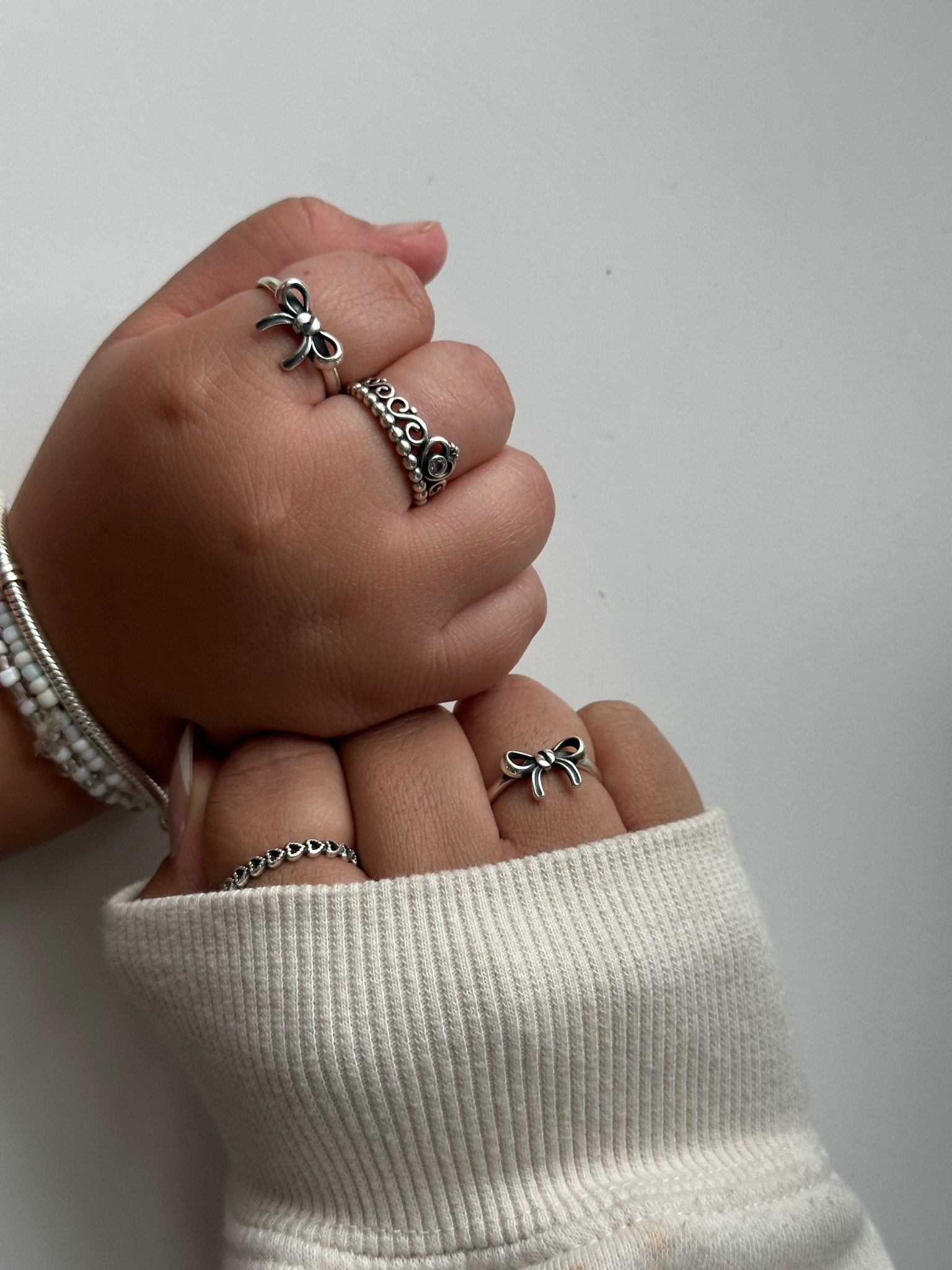 matching bow rings 🤍

#LTKKids #LTKFamily