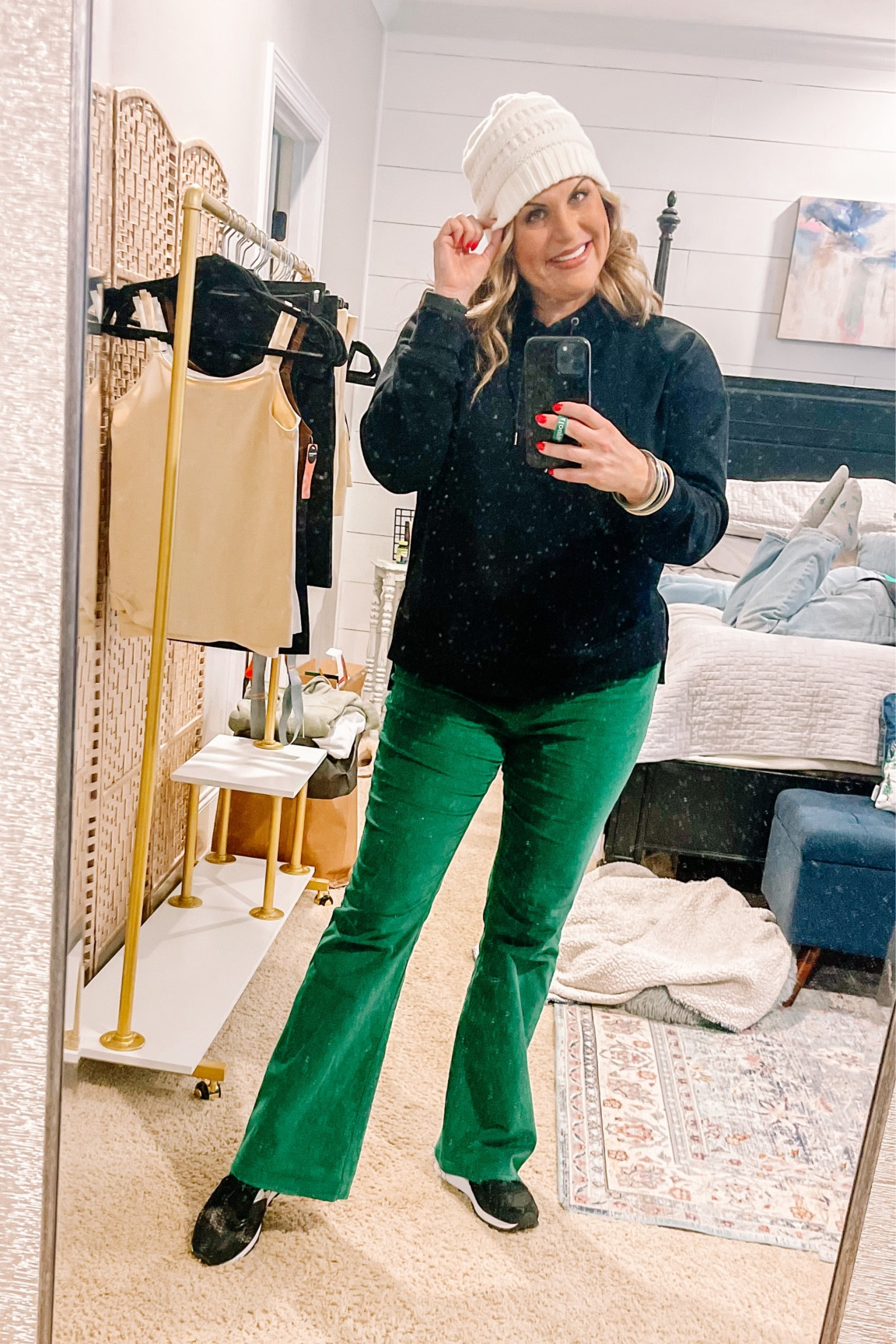 Wanna look cute this Christmas and have room in your britches to EAT THE GOODIES? If you said yes, you need these pants! Buttery soft, stretchy, vibrant and festive! Fits TTS! I’m wearing XL

#LTKHoliday #LTKFind #LTKSeasonal