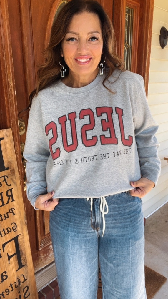 JESUS! Loving this entire look! Super comfy. Judy Blue out did herself on these jeans. They feel like you are wearing your favorite pair of pjs! LOVE THEM! 

#crewnecks #jesussweatshirt #judybluejeans #plazzeojeans #comfyoutfits 

#LTKSeasonal #LTKCyberWeek #LTKMidsize