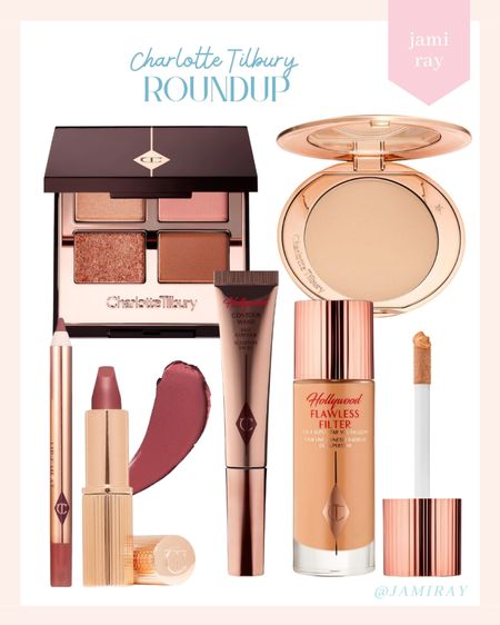 Charlotte Tilbury round up
- flawless filter 
- airbrush powder 
- pillow talk lip liner and lipstick 
- contour wand 
- eyeshadow palette


#LTKSeasonal #LTKworkwear #LTKbeauty