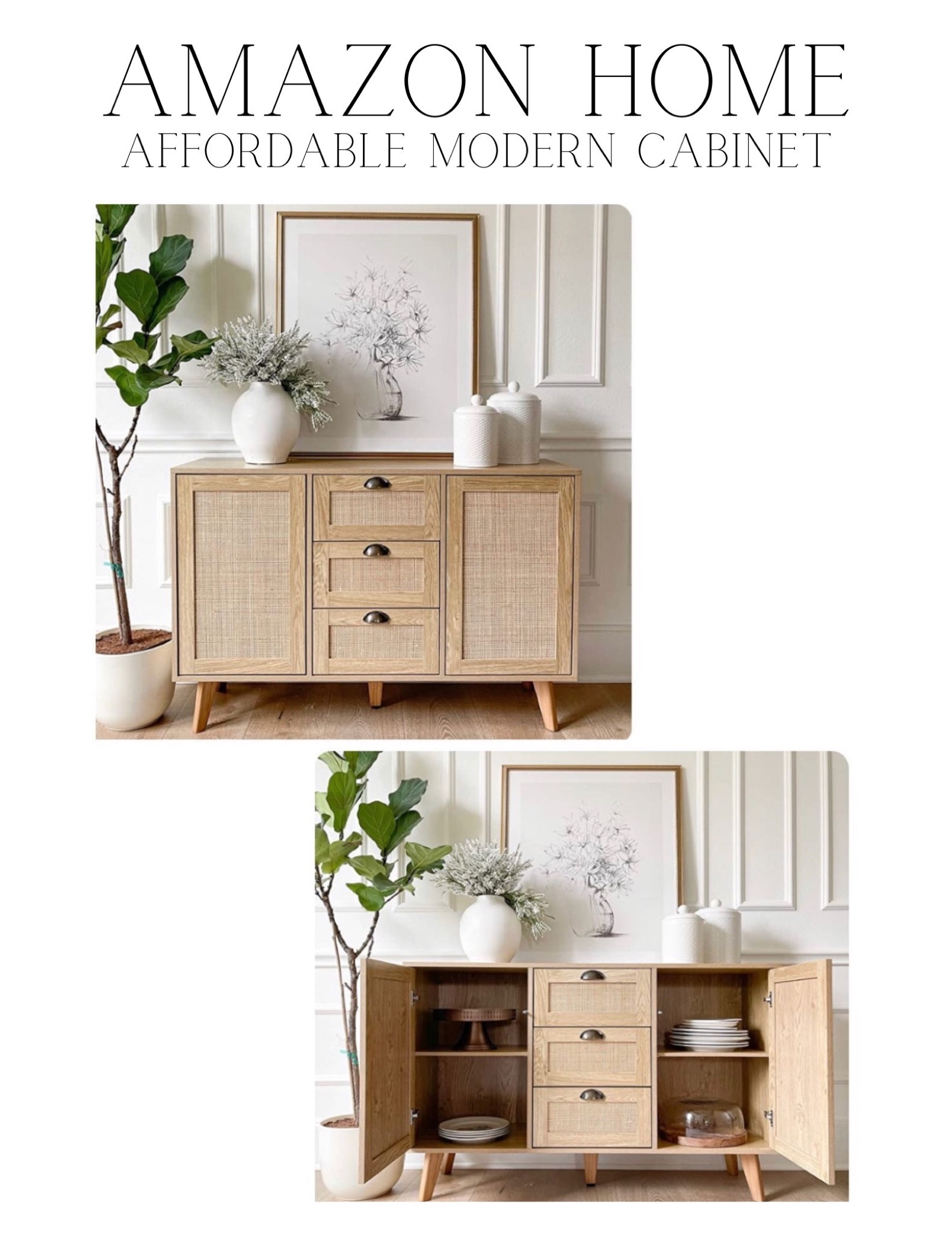 Best seller modern amazon cabinet. Budget friendly. For any and all budgets. mid century, organic modern, traditional home decor, accessories and furniture. Natural and neutral wood nature inspired. Coastal home. California Casual home. Amazon Farmhouse style budget decor

#LTKhome #LTKstyletip #LTKFind