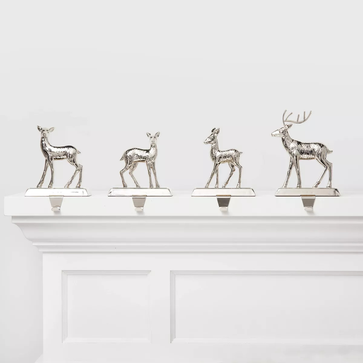 4ct Metal Reindeer Christmas Stocking Holder - Wondershop™ | Target
