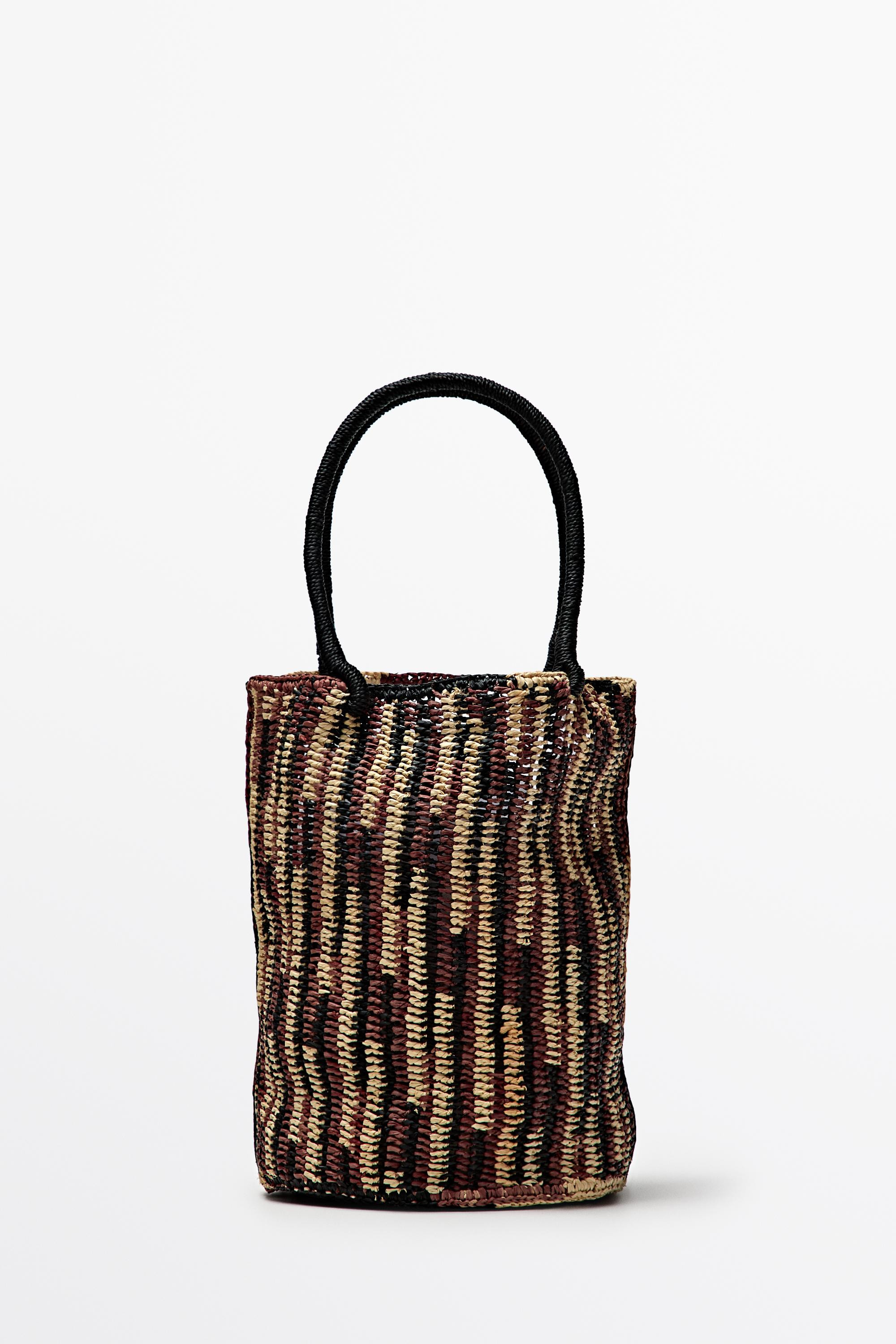 Mini sac seau raphia | Massimo Dutti FR