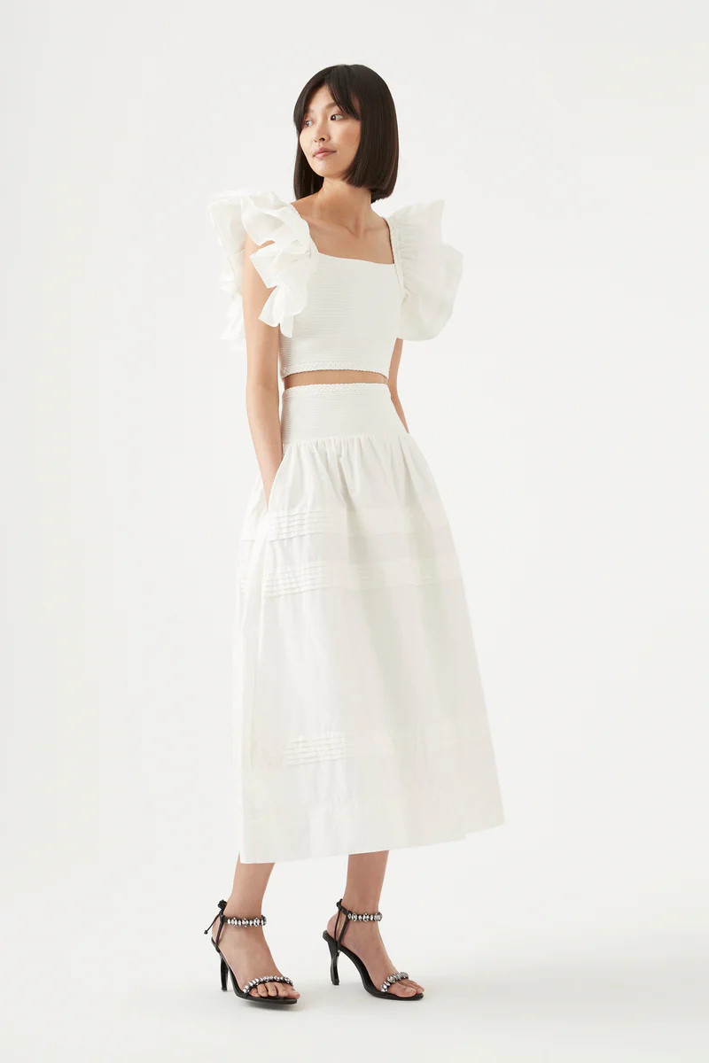 Rosalie Knit Waist Midi Skirt | aje. (Australia and New Zealand)