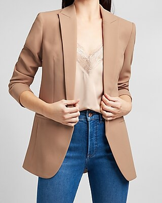 Peak Lapel Boyfriend Blazer | Express