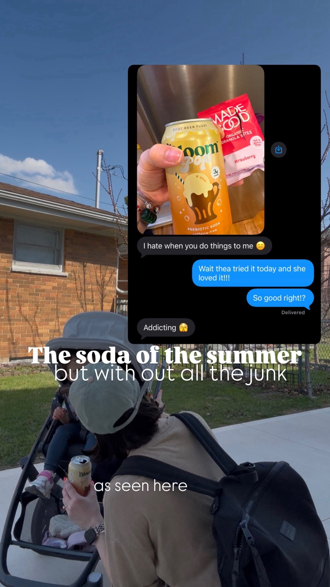 Root beer float, root beer, root beer pop, spring drinks, summer drinks, healthy soda options, healthy soda, soda, prebiotic soda, bloom, bloom supplements, bloom pop, bloom drinks, 

#LTKfoodie #LTKmomlife #LTKdayinmylife