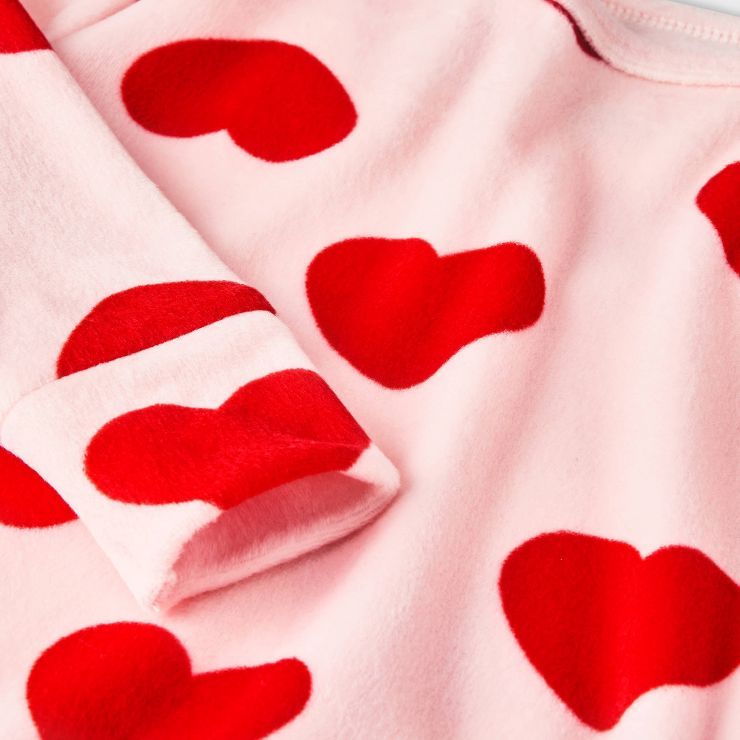 Toddler Girls' 2pc Hearts Pajama Set - Cat & Jack™ Light Pink | Target