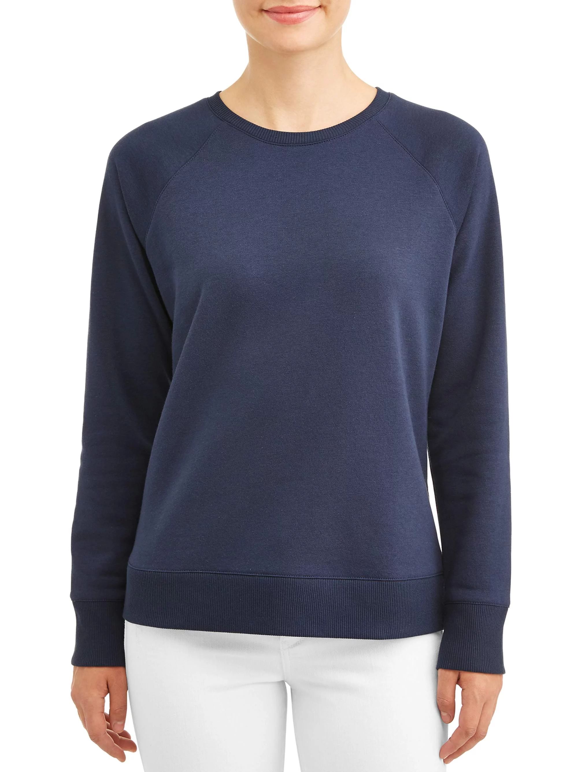 Time and Tru Women's Athleisure Women's Fleece Sweatshirt | Walmart (US)