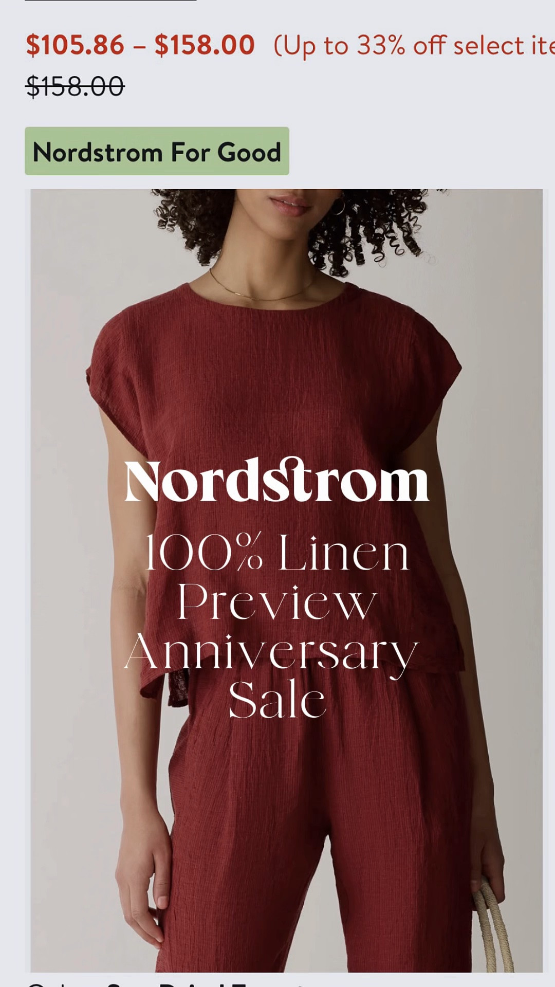 The Nordstrom Anniversary Sale starts July 18, and if you’re trying to build a wardrobe with more natural fabrics, here’s a preview of some of my favorite 100% linen finds.

Linen is breathable, timeless, and one of my favorite swaps for reducing synthetic fabrics in my closet. I’ll be sharing more of my top picks as the sale gets closer, so save this post for shopping inspiration!

#NordstromAnniversarySale #NordstromStyle #100PercentLinen

#LTKSeasonal #LTKSaleAlert #LTKmomlife