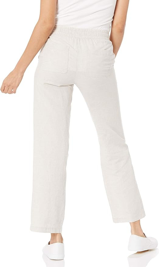 Amazon Essentials Women's Linen Blend Drawstring Wide Leg Pant (Available in Plus Size) | Amazon (US)