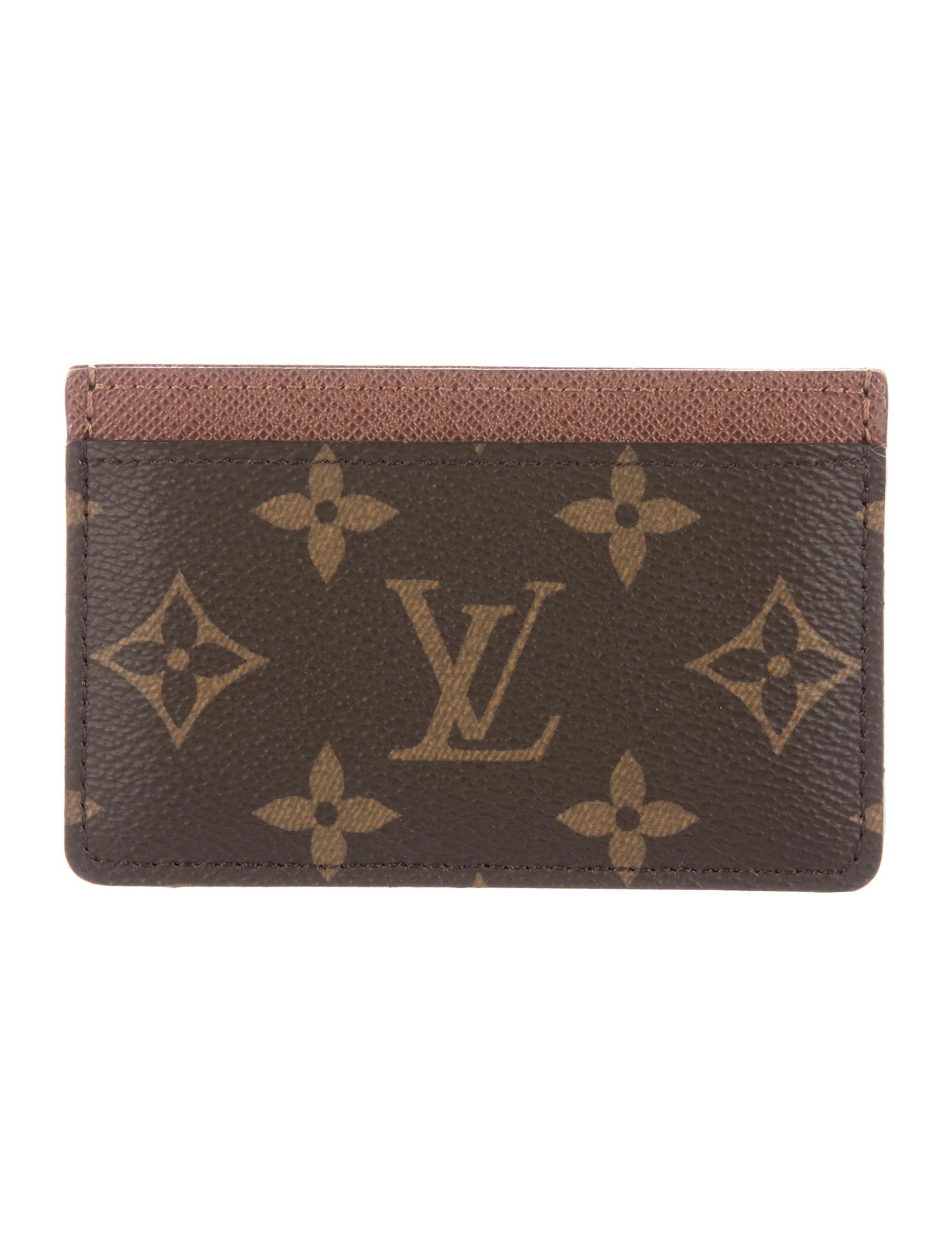 LV Monogram Coated Canvas Card Case | The RealReal