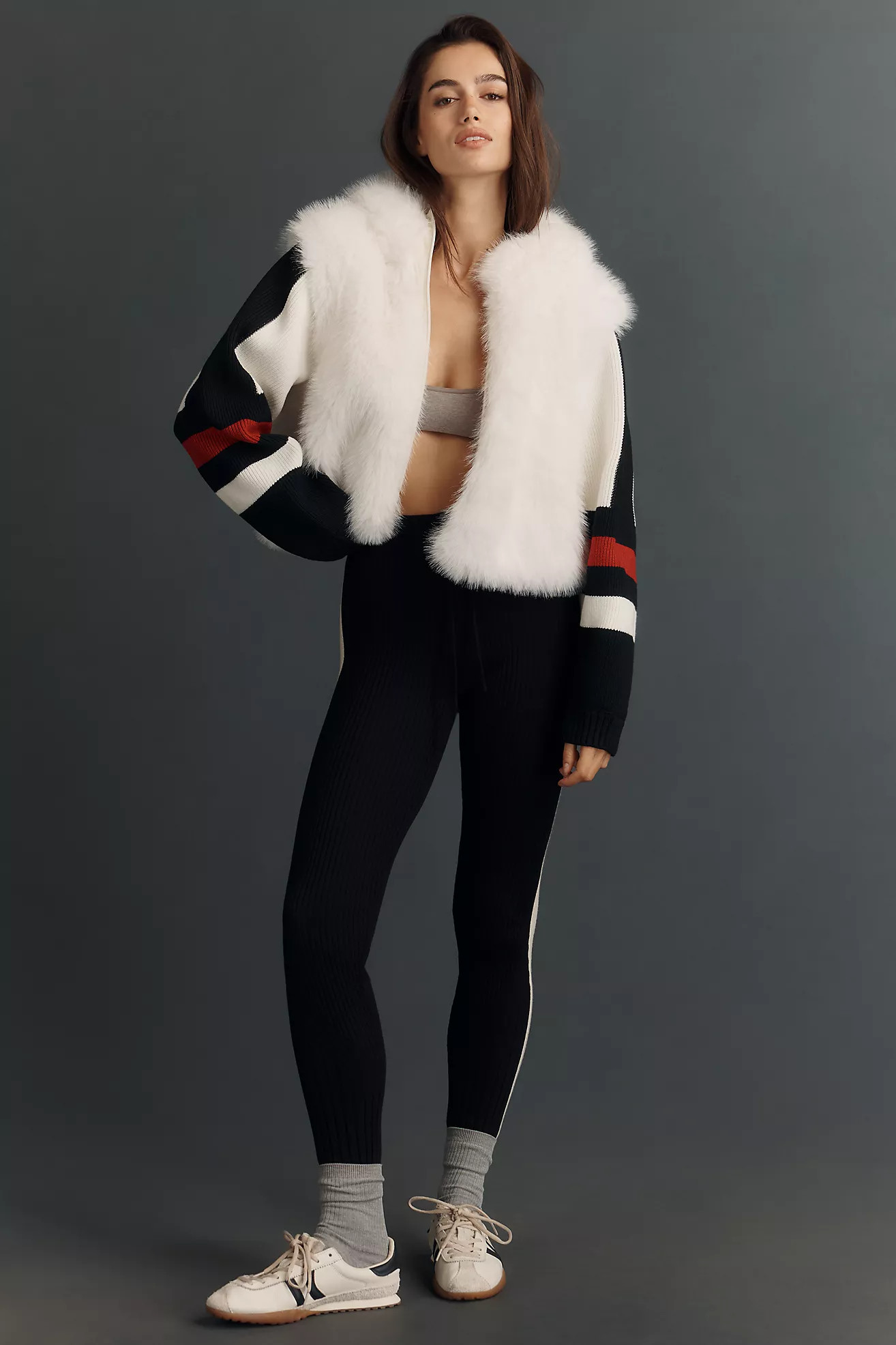 Daily Practice The Switch Back Fuzzy Knit Cardigan Sweater | Anthropologie (US)