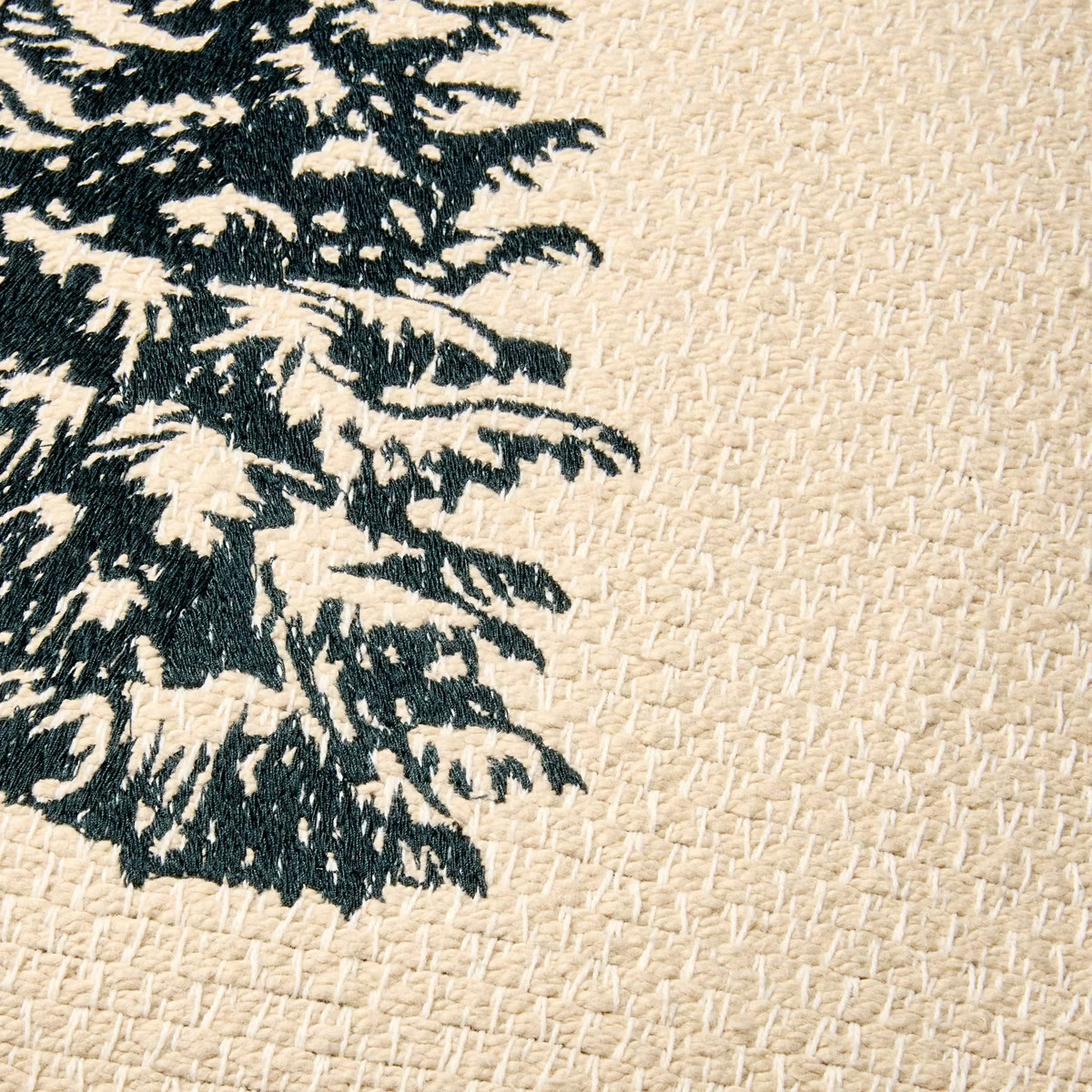 16"x16" Tree Icon Toss Square Pillow Cream/Red Edge - Hearth & Hand™ with Magnolia | Target