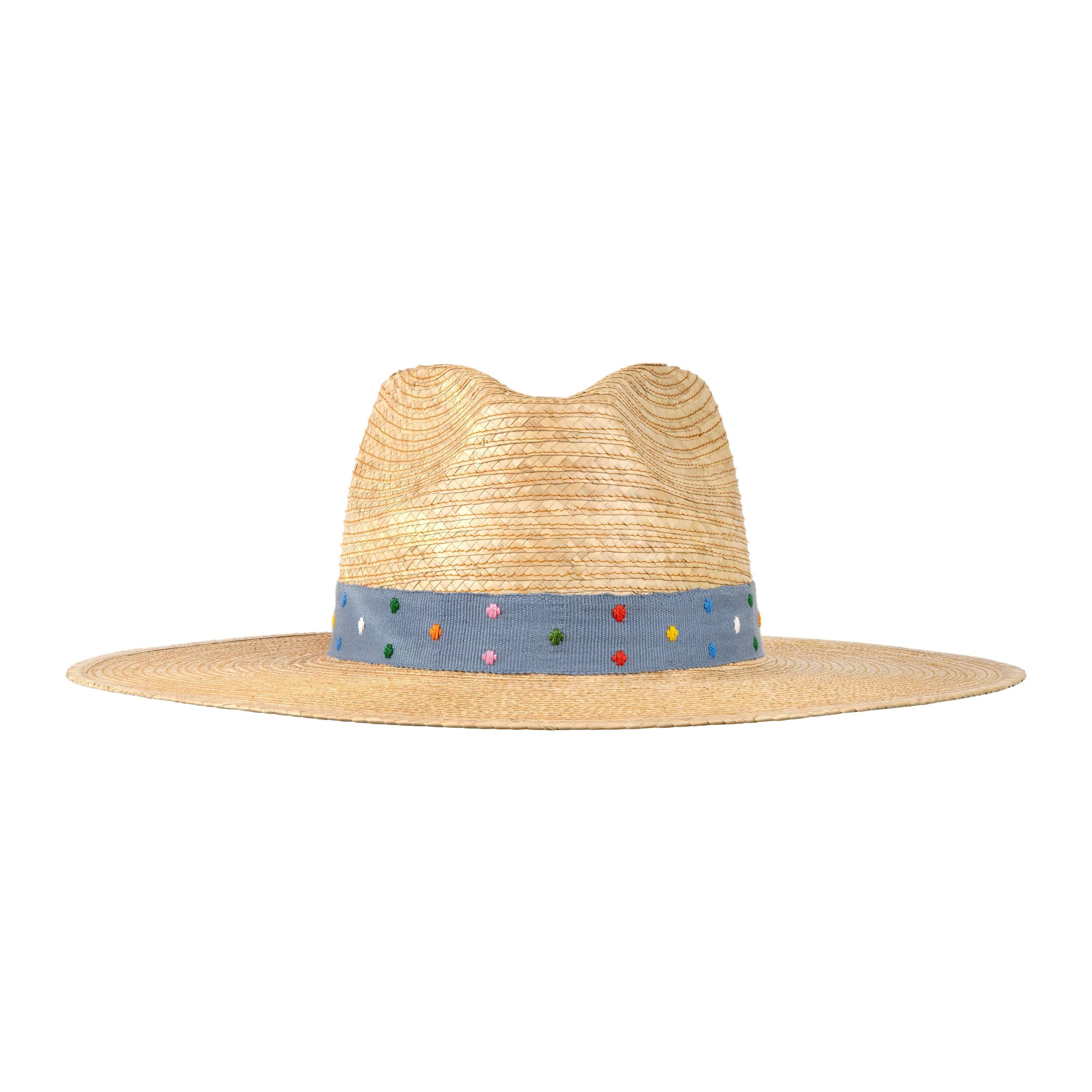 Blueberry Swiss Dot Palm Hat | Sunshine Tienda
