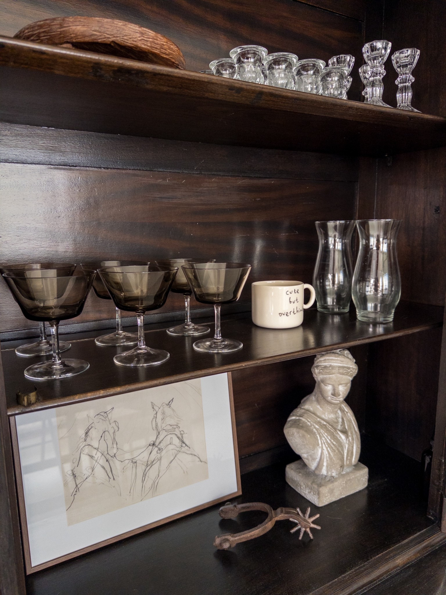 my little hutch styled 

kitchen hutch, dining hutch, glassware, vintage home finds 

#LTKHome