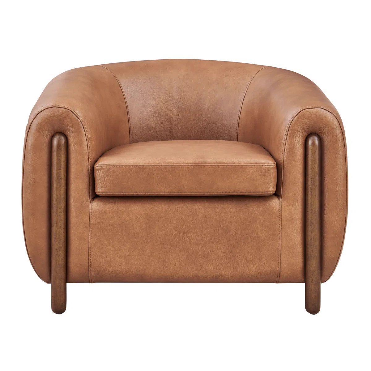 Cordelia 38" W Top Grain Leather Club Chair | Wayfair North America
