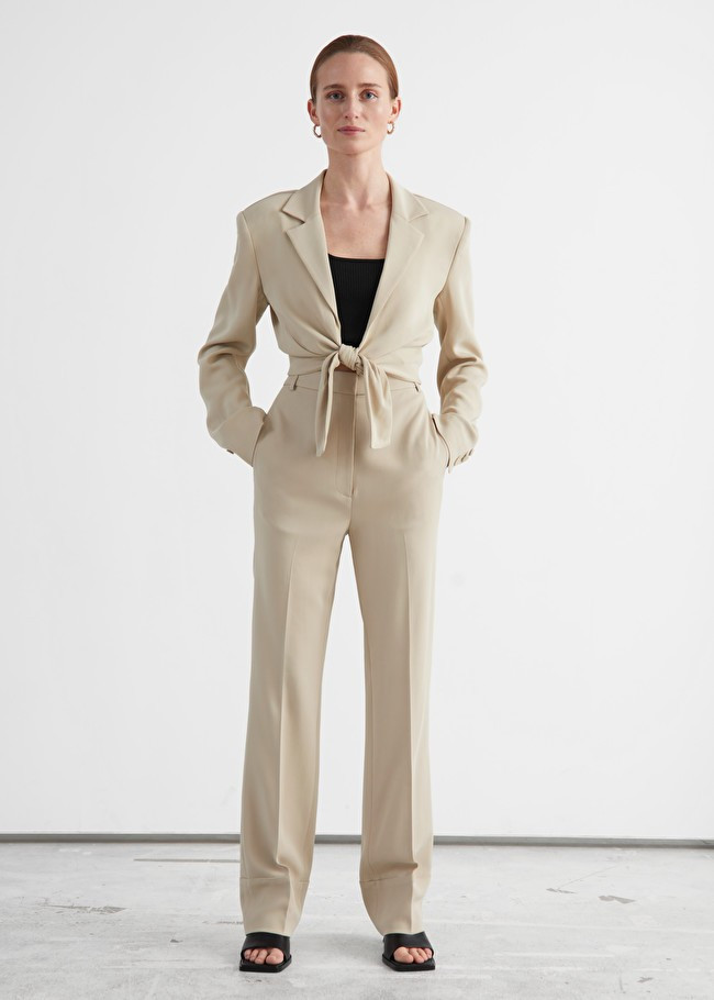 High Waist Press Crease Trousers | & Other Stories (EU + UK)