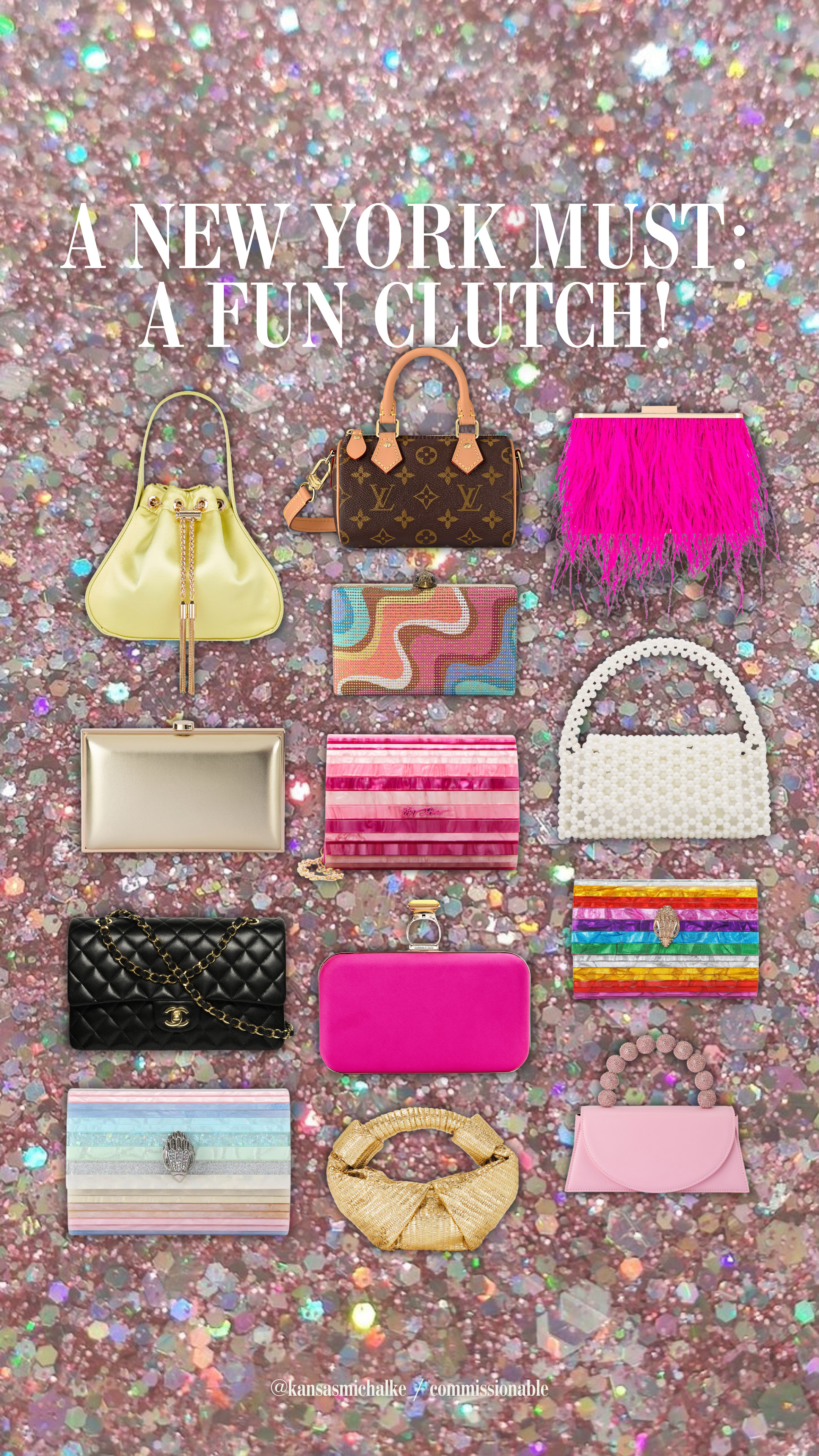 My NYC Must Have: Fun Clutches!!!  

 #LTKParties #LTKStyleTip #LTKTravel