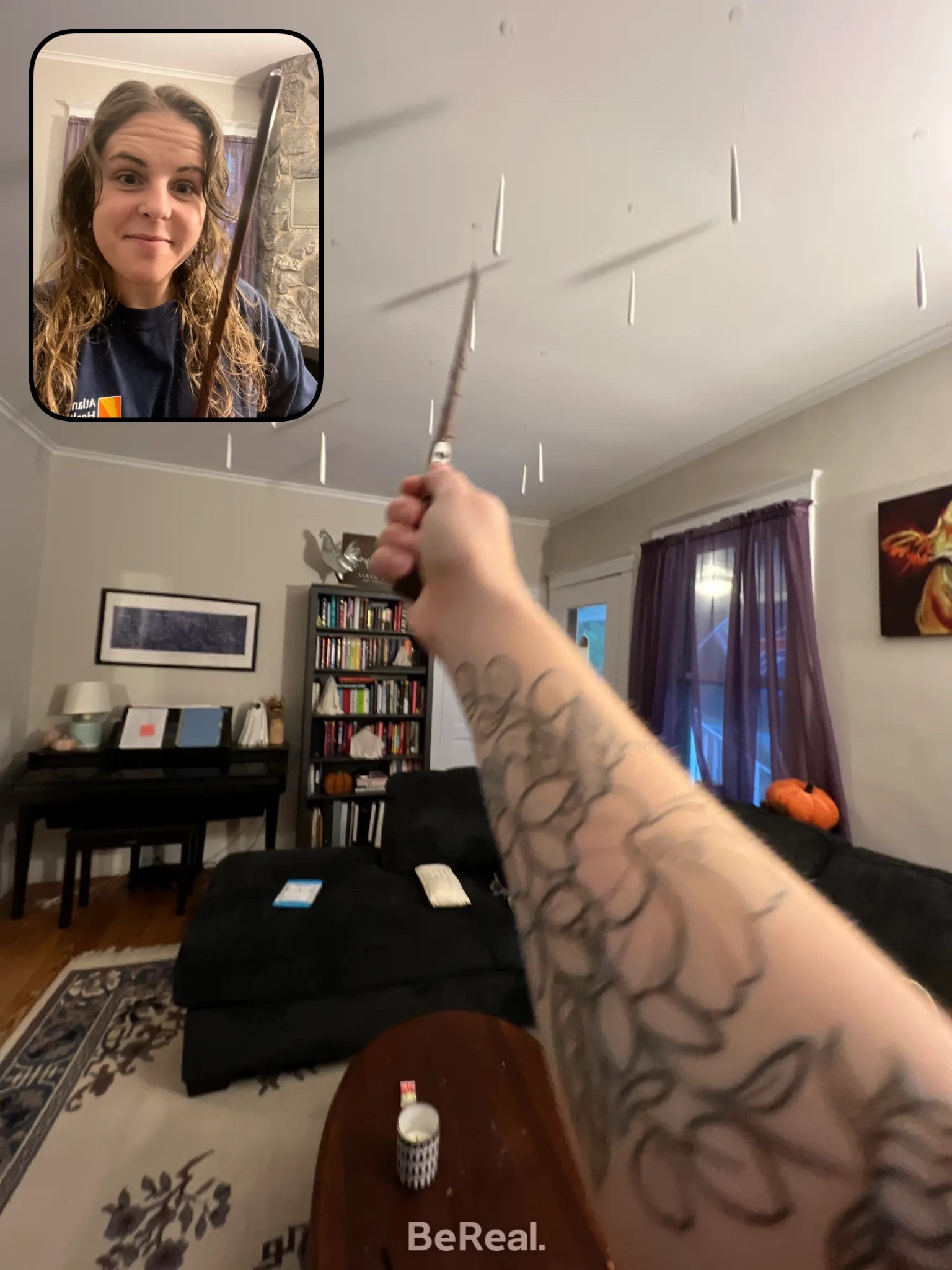 hanging candles. harry potter. great hall candles. floating candles. wand remote. electric floating candles. halloween decorations. amazon decorations. 

#LTKHoliday #LTKhome #LTKHalloween