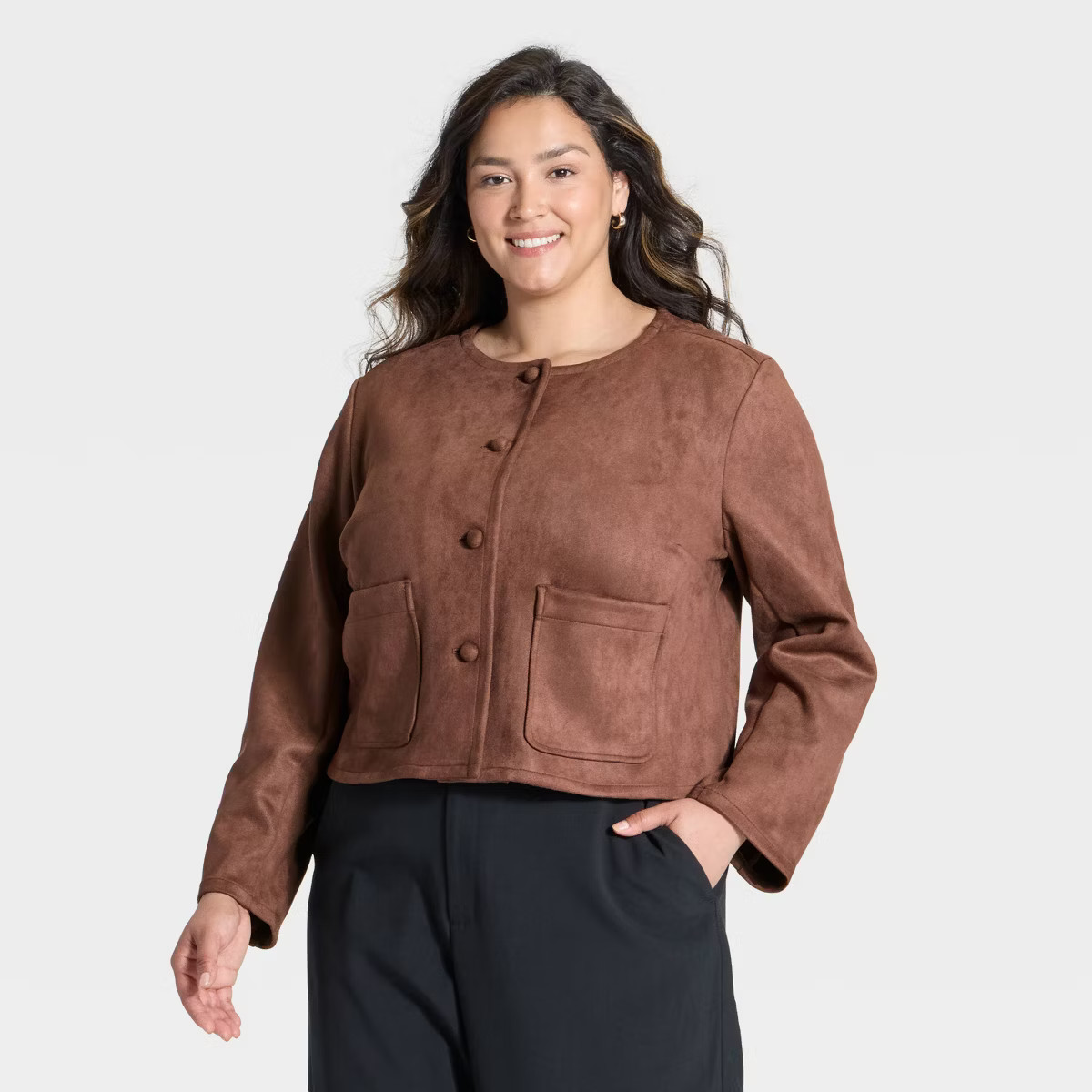 Women's Faux Suede Lady Jacket - A New Day™ | Target