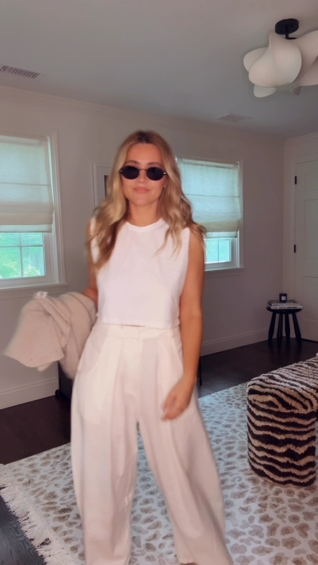 Top small 
Pants small 
*Sandals will link in stories not on LTK 