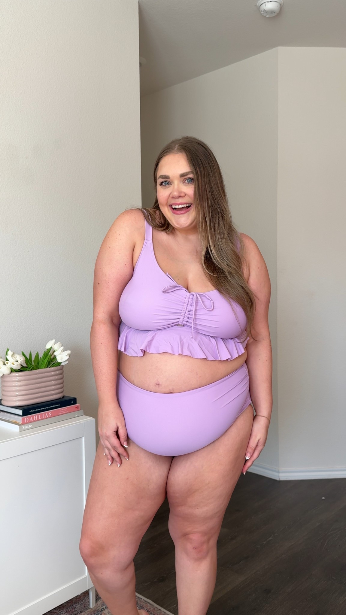 Plus size Amazon swim bikini wearing size 18 

#LTKSwim #LTKPlusSize