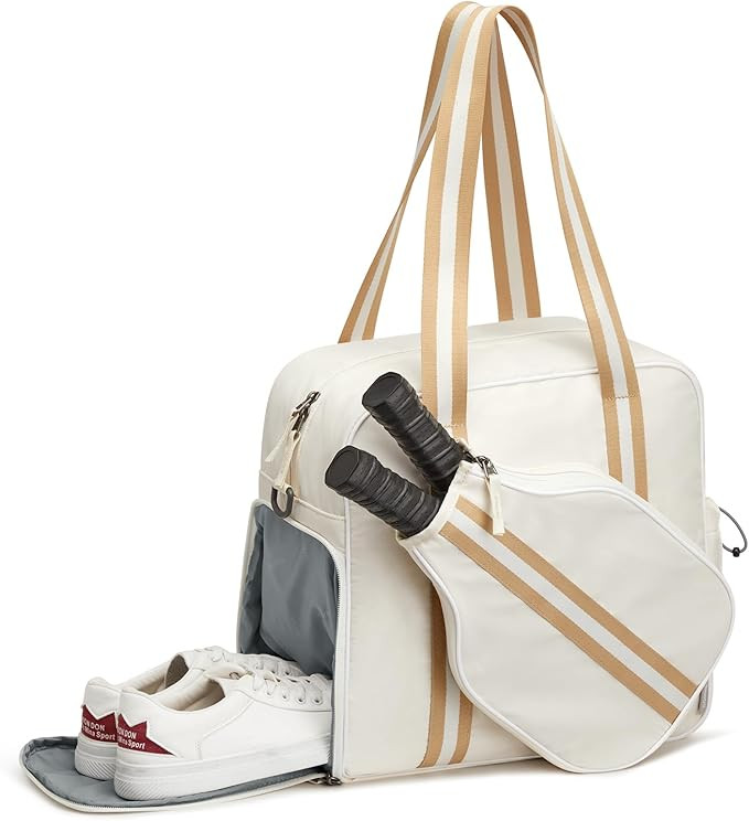 G4Free Pickleball Bag, Pickleball Tote Bag with Shoe Compartment for Women Men, Waterproof Paddle... | Amazon (US)