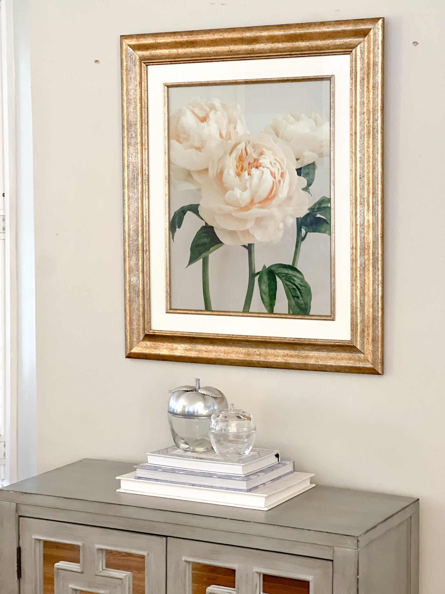 This champagne gold picture frame is currently half off. 20 x 24 matted to 16 x 20. Grandmillennial, feminine, floral, home decor  

#LTKfindsunder50 #LTKhome #LTKsalealert