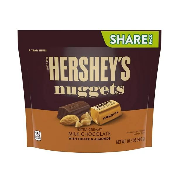 Hershey's Nuggets Toffee Almond Share Size Chocolates - 10.2oz (Pack of 4) - Walmart.com | Walmart (US)