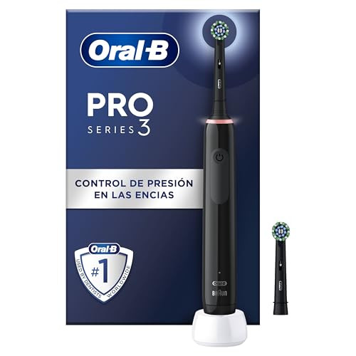 Oral-B Pro 3 3000 Cepillo de Dientes Eléctrico con Mango Recargable y 2 Cabezales, Diseñado por... | Amazon (ES)