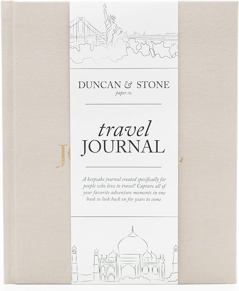 Travel Journals for Women, Men (Sand, 110 Pages) by Duncan & Stone – World Trip Adventure Book ... | Amazon (US)