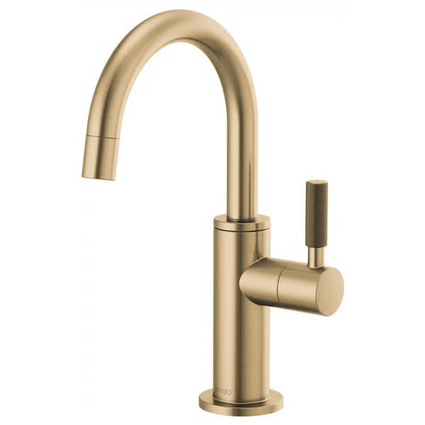 Litze® Beverage Faucet with Arc Spout and Knurled Handle | Perigold