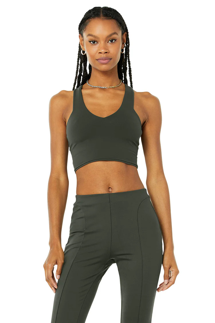 Airbrush Real Bra Tank - Espresso | Alo Yoga