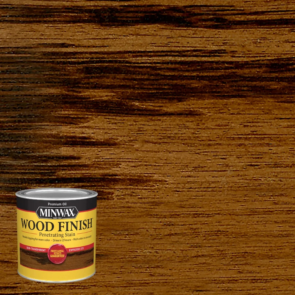 Minwax Wood Finish Penetrating Stain, Espresso Oil-Based, 1/2 Pint | Walmart (US)