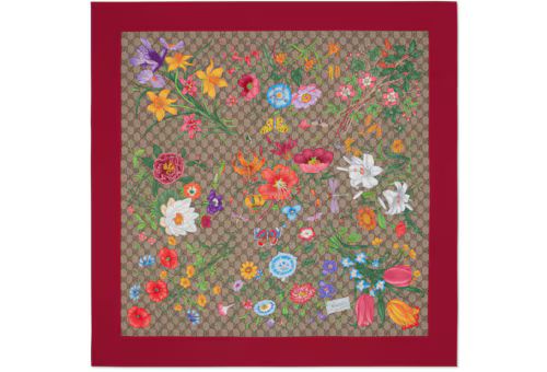 Gucci GG Flora print silk scarf | Gucci (US)