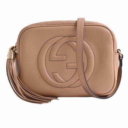 Used Gucci Soho Leather Shoulder Bag Beige PVC | Walmart (US)