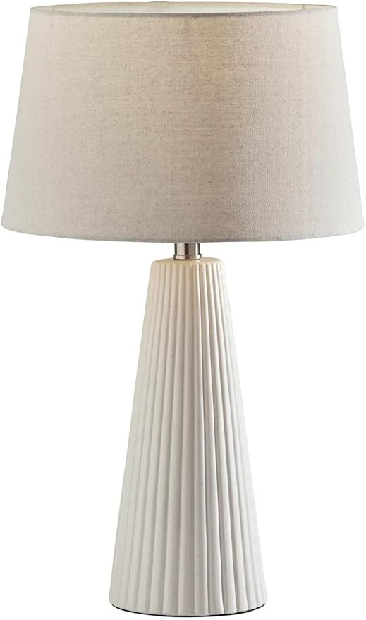 Lana 2 Piece Table Lamp Set, Off-White Ribbed Ceramic | Amazon (US)
