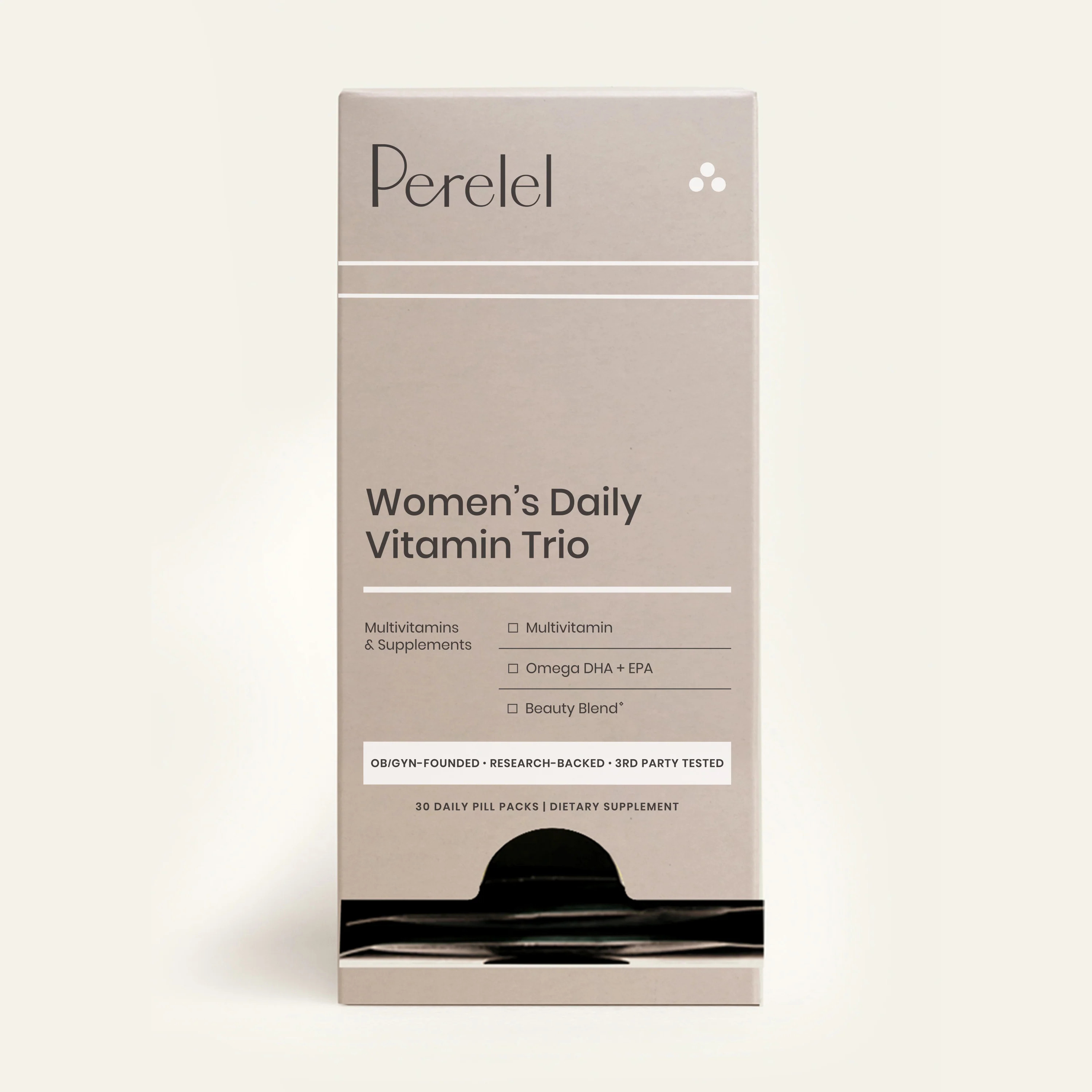 Vitamins for Women - Women's Daily Vitamin Trio | Third Party Tested | Perelel | Perelel Health