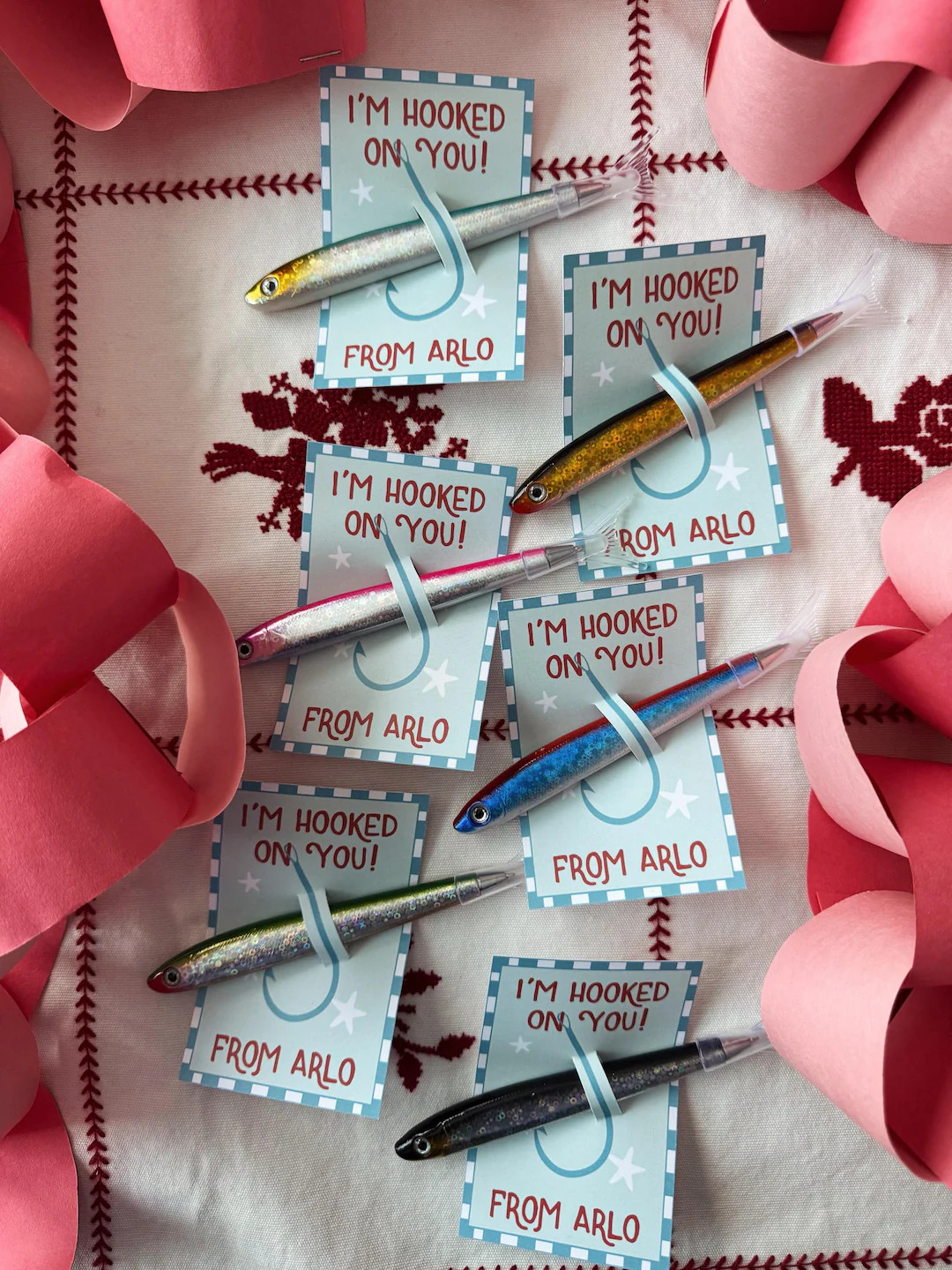 Printable Fishing Valentine - Classroom Valentine | Etsy (US)