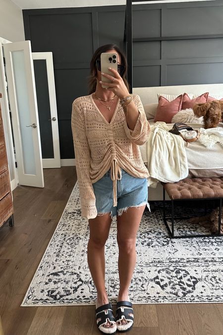 Obsessed with this crotchet top from Amazon 

Spring break 
Resort wear 
Spring outfits 
Jean shorts 

#LTKstyletip #LTKfindsunder50 #LTKSeasonal